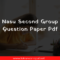 Nasu Second Group Question Paper Pdf 2024