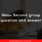 Nasu Second group question and answer 2024