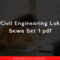 Civil Engineering Lok Sewa Set 1 pdf